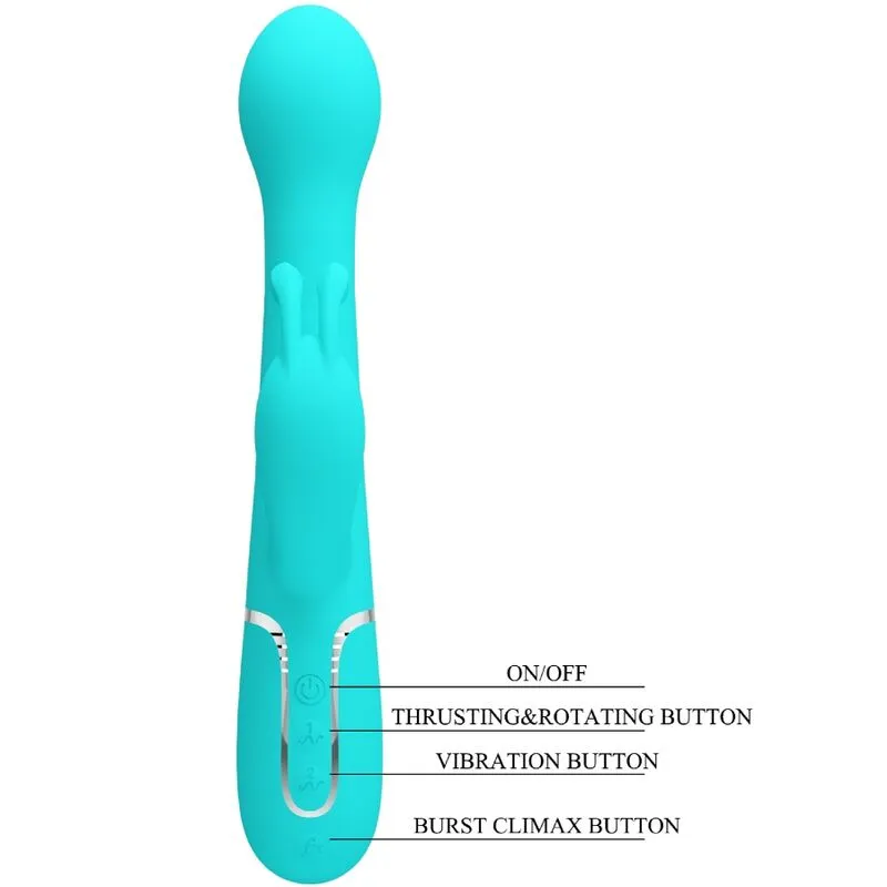 Vibromasseur Rabbit Silicone Violet Usb - Image 5