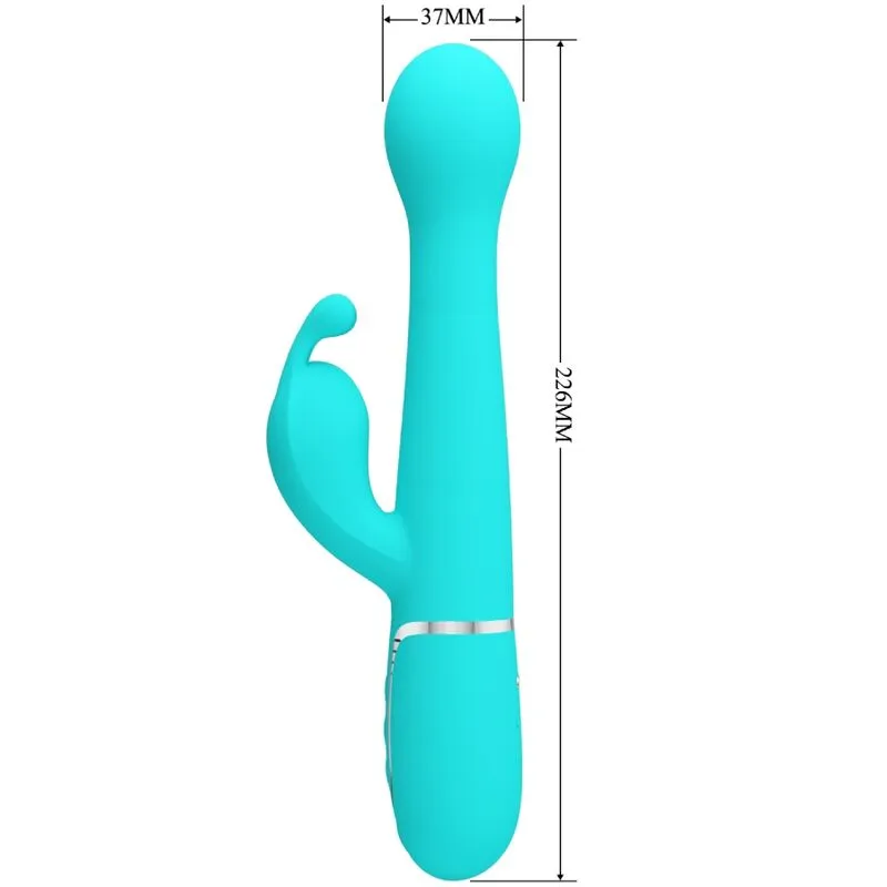 Vibromasseur Rabbit Silicone Violet Usb - Image 6