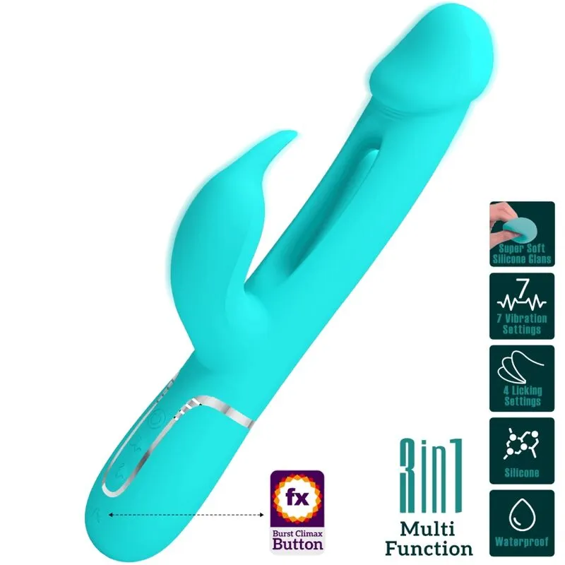 Vibromasseur Rabbit Violet Silicone Usb - Image 3