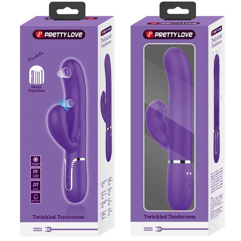 Vibromasseur Silicone Étanche Multifonction Violet - Image 2