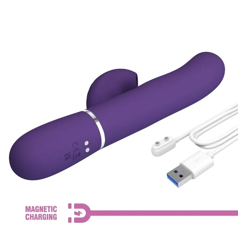 Vibromasseur Silicone Étanche Multifonction Violet - Image 3