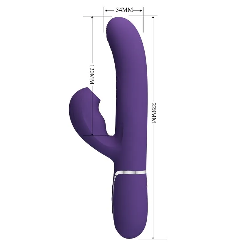 Vibromasseur Silicone Étanche Multifonction Violet - Image 5
