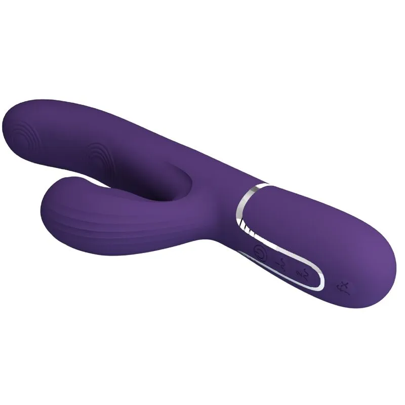 Vibromasseur Silicone Étanche Multifonction Violet - Image 7