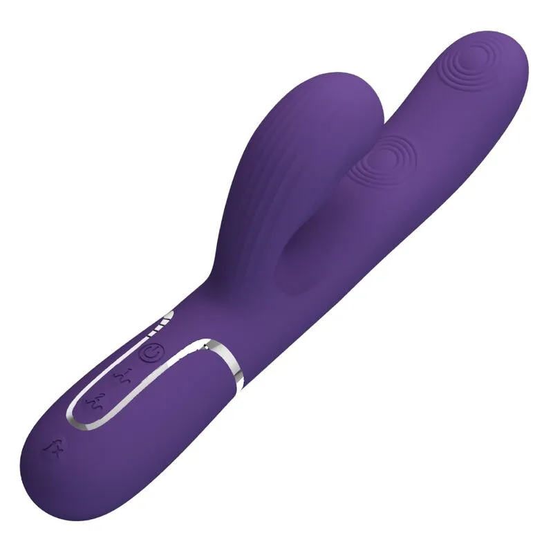Vibromasseur Silicone Étanche Multifonction Violet - Image 9