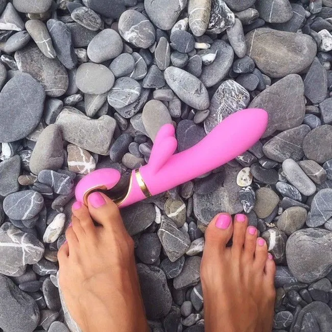 Vibromasseur Silicone Étanche Stimulation Triple Zones - Image 4