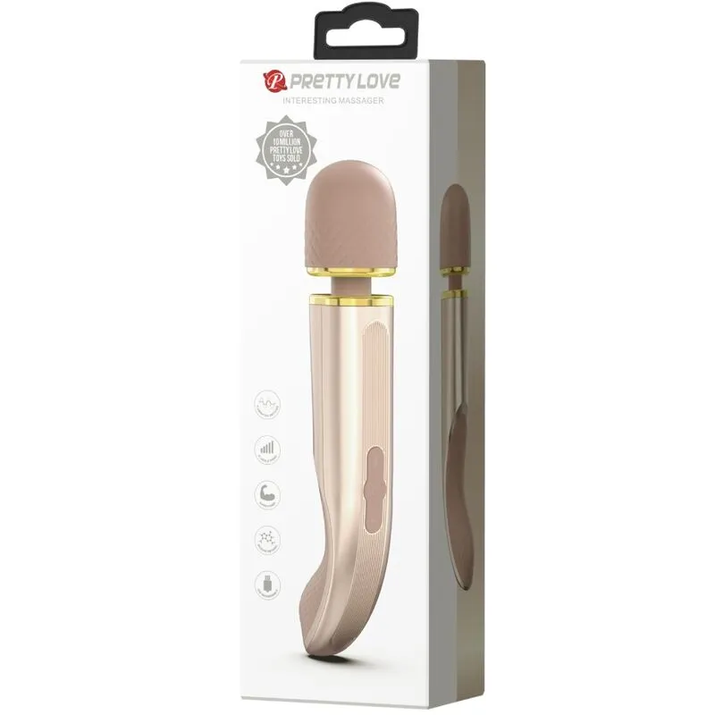 Vibromasseur Silicone Rechargeable Puissant Champagne - Image 2