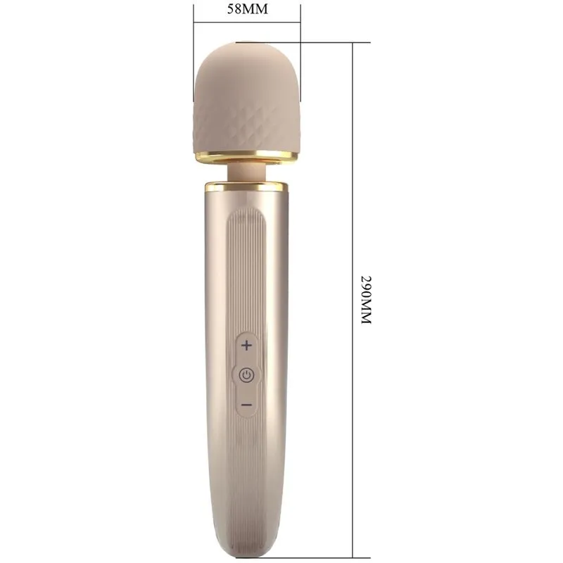 Vibromasseur Silicone Rechargeable Puissant Champagne - Image 5