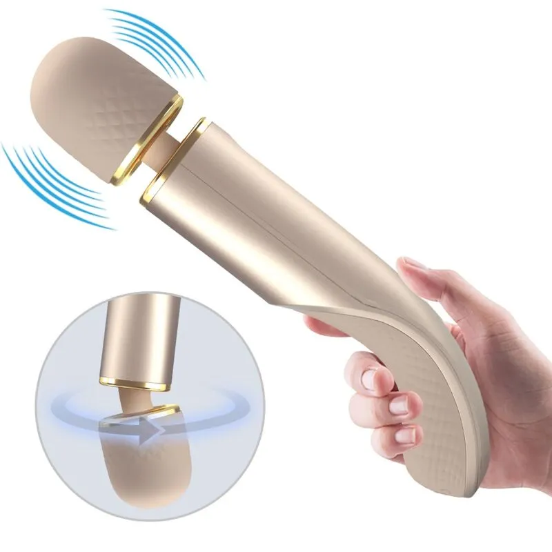 Vibromasseur Silicone Rechargeable Puissant Champagne - Image 6
