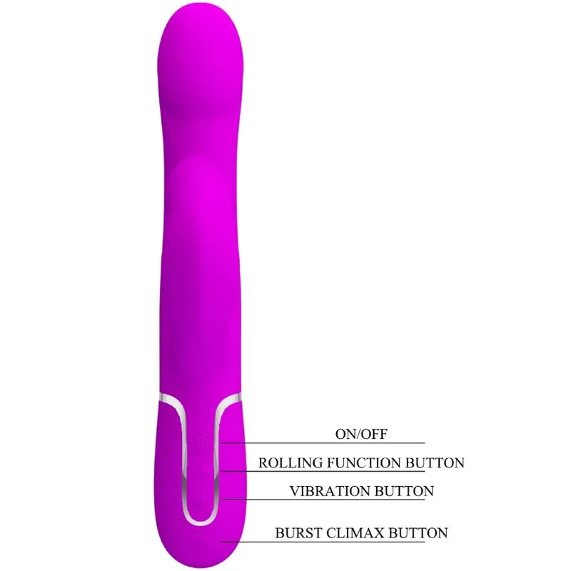 Vibromasseur Silicone Violet Pretty Love Rabbit - Image 4