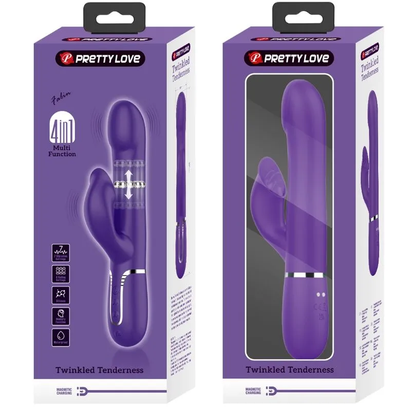 Vibromasseur Silicone Violet Pretty Love Rabbit - Image 2