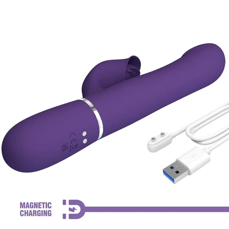 Vibromasseur Silicone Violet Pretty Love Rabbit - Image 3