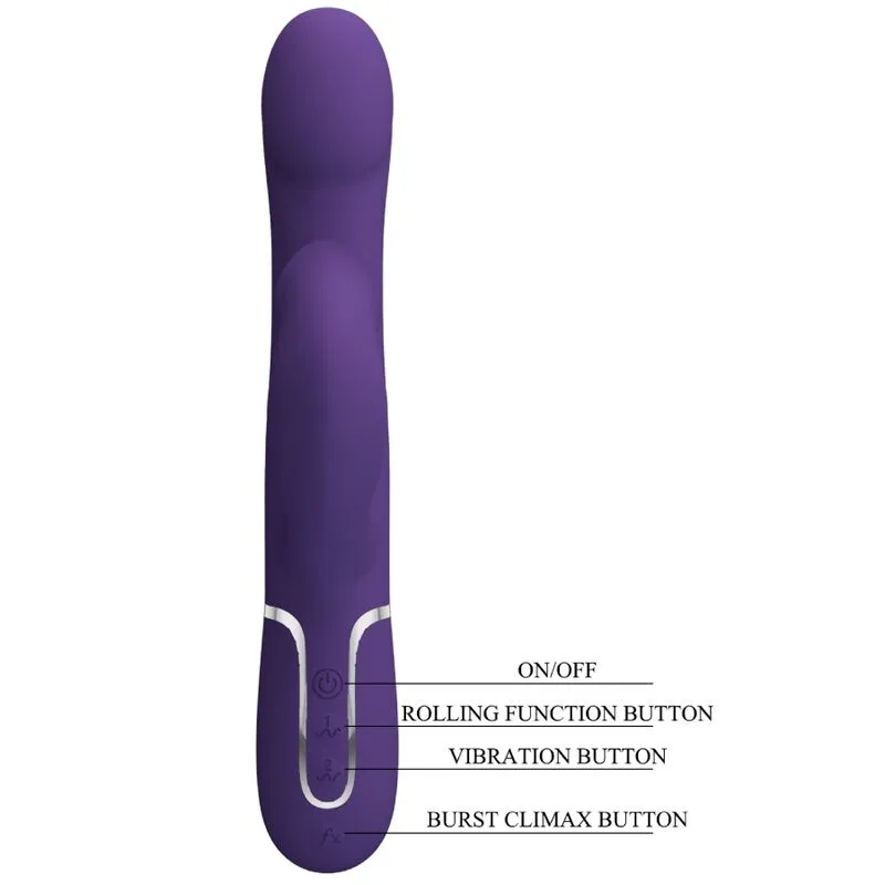Vibromasseur Silicone Violet Pretty Love Rabbit - Image 4