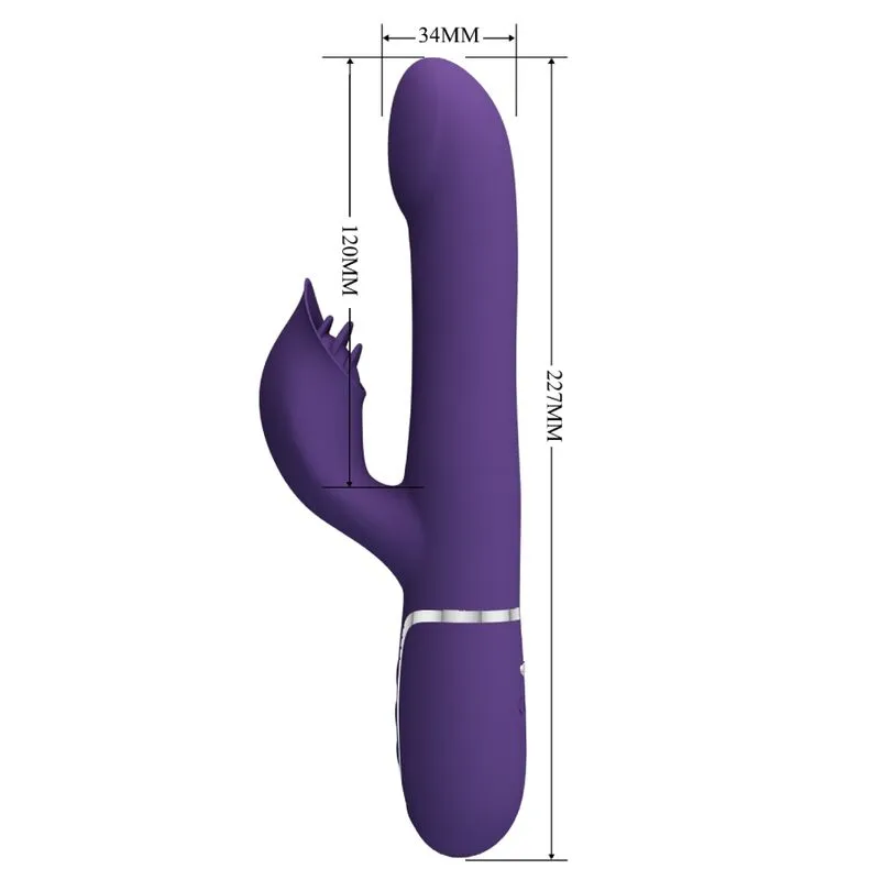 Vibromasseur Silicone Violet Pretty Love Rabbit - Image 5