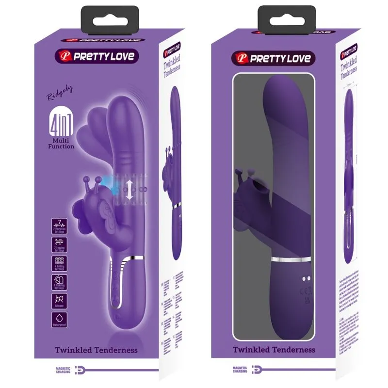 Vibromasseur Silicone Violet Pretty Love Rabbit - Image 2