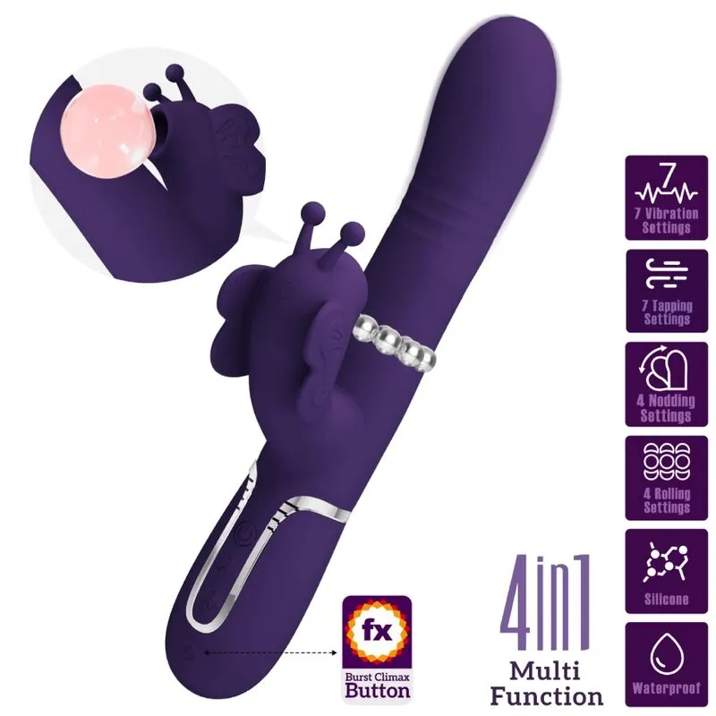 Vibromasseur Silicone Violet Pretty Love Rabbit - Image 3