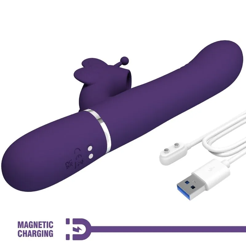 Vibromasseur Silicone Violet Pretty Love Rabbit - Image 4
