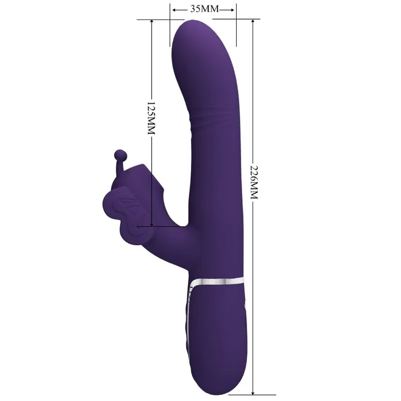 Vibromasseur Silicone Violet Pretty Love Rabbit - Image 6