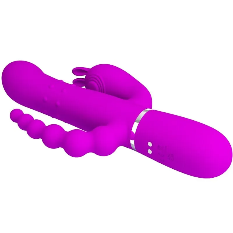 Vibromasseur Triple Stimulation Silicone Élégant - Image 7