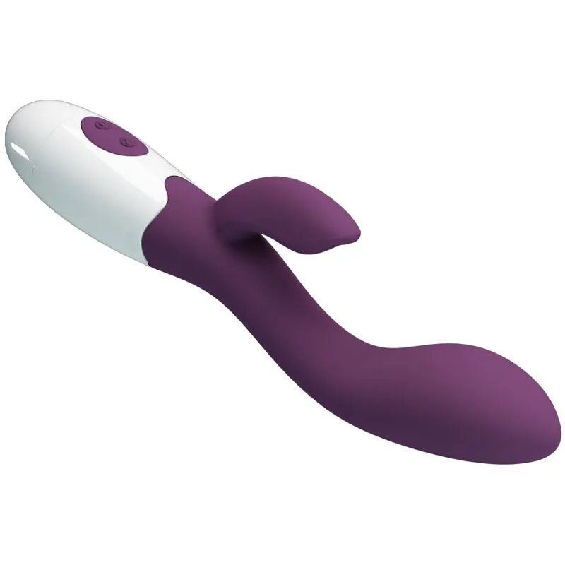 Vibromasseur Violet Stimulation Double Silicone 30 Fonctions - Image 6