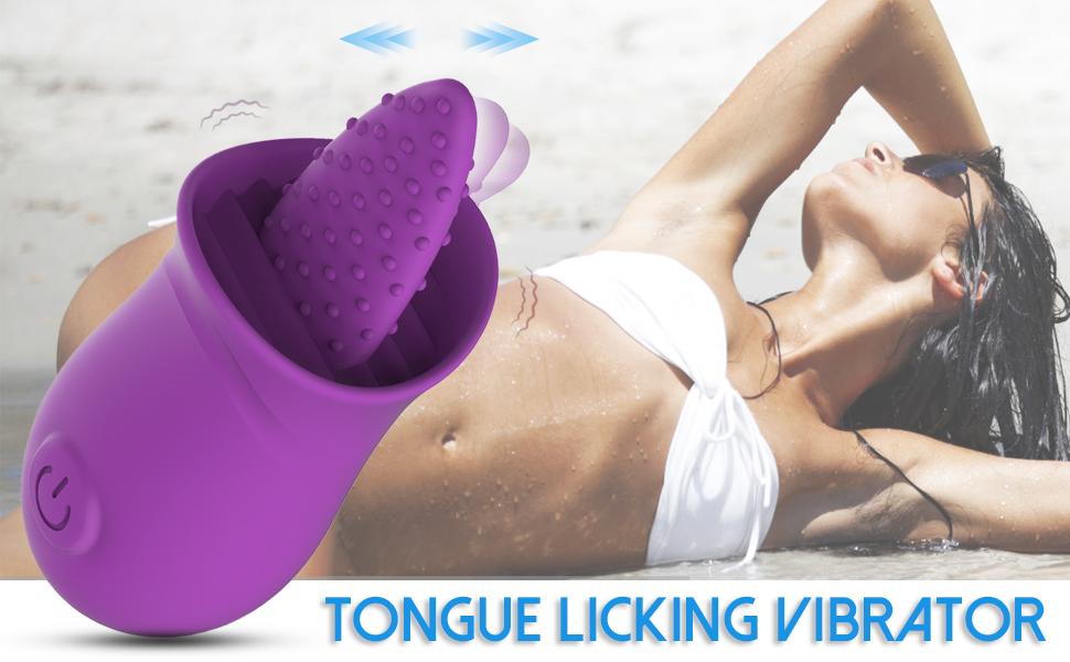 Tongue licking vibrator