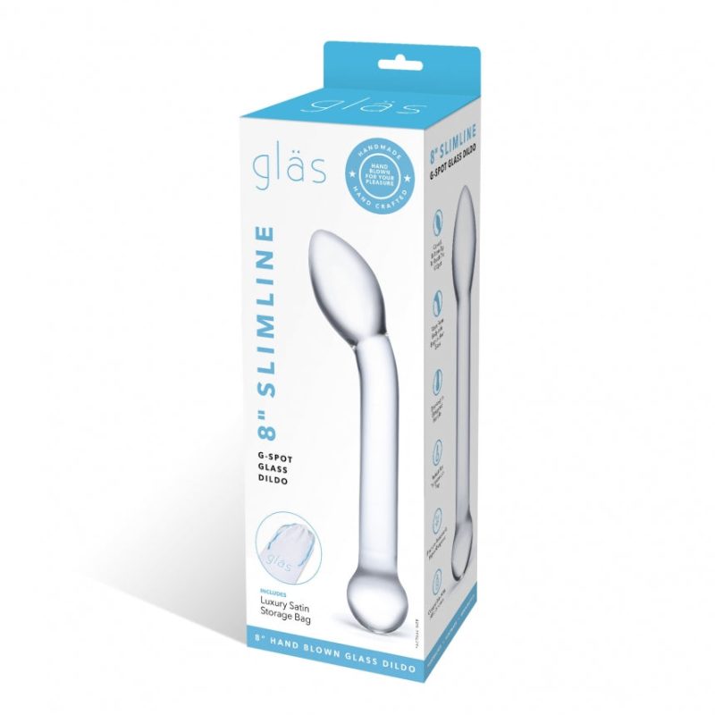 860x860 8 slimline g spot glass dildo glas 151 pkg