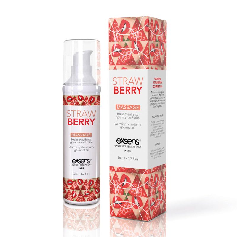 A04102 EXSENS StrawberryWarmingMassage 50ml MAIN