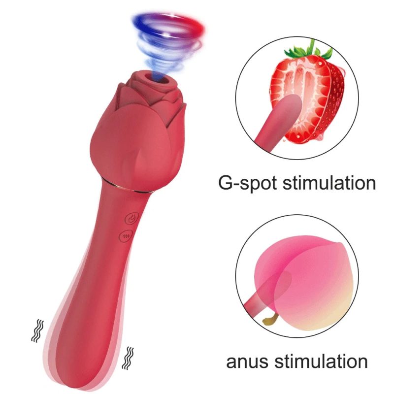 Powerful Rose Sex Toy Vibrator for Women Clitoris Nipple Clit Sucker Vacuum Stimulator Dildo Vibrators Female Toys for Adults 18