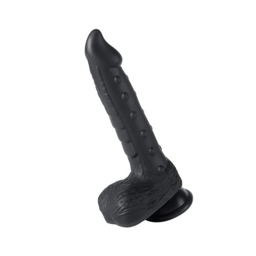 alger 8 inch black thrusting vibrating dildo honey play box official 1