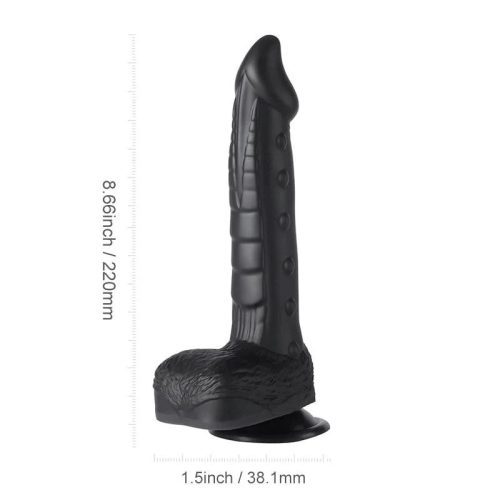 alger 8 inch black thrusting vibrating dildo honey play box official 4