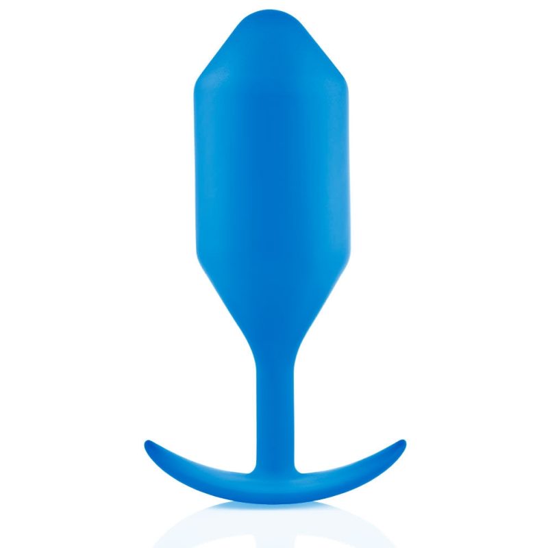 b vibe snug plug five weighted butt plug blue 03