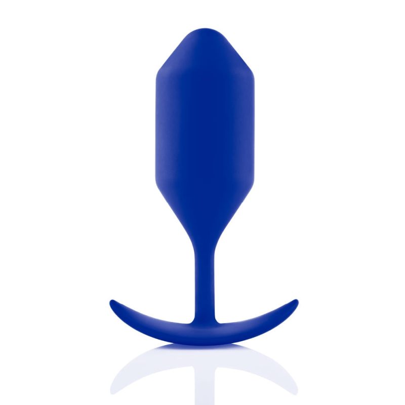 b vibe snug plug four weighted butt plug navy 03