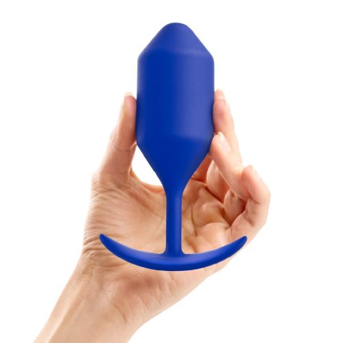 b vibe snug plug four weighted butt plug navy 05