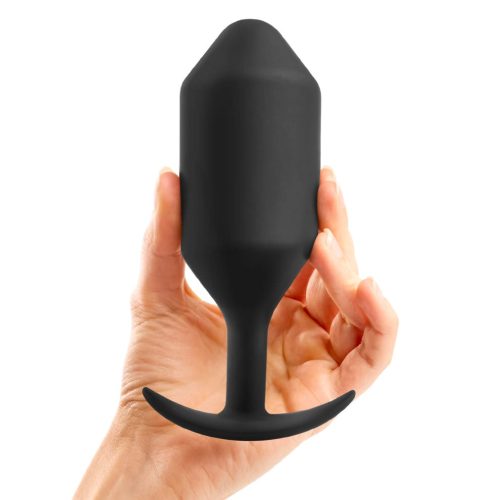 b vibe snug plug six weighted butt plug black 05