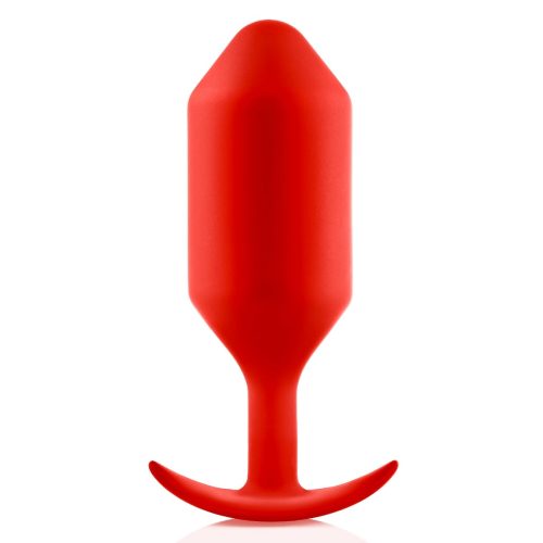 b vibe snug plug six weighted butt plug red 03