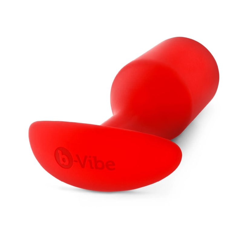 b vibe snug plug six weighted butt plug red 06