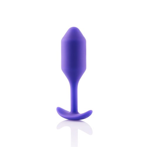 b vibe snug plug two weighted butt plug purple 04