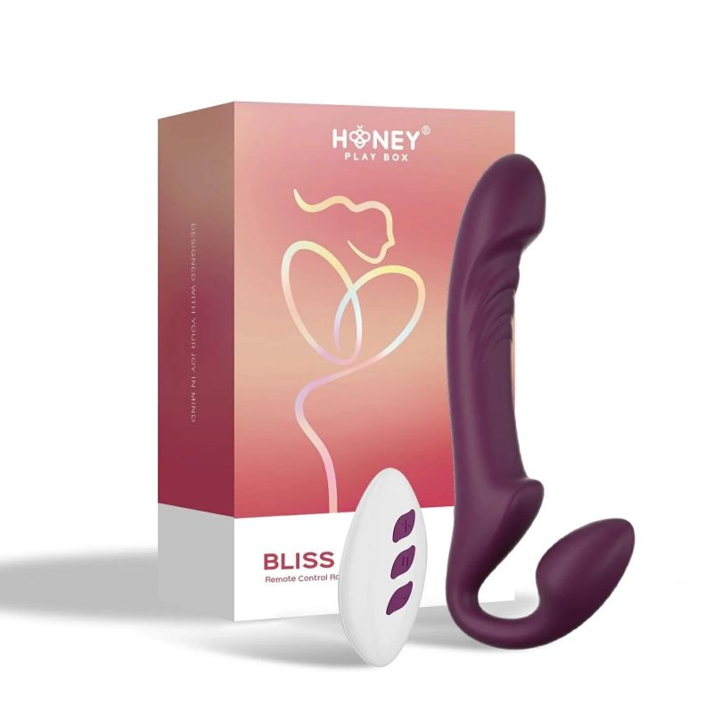 bliss remote control rotating head strapless strap on honey play box official 6