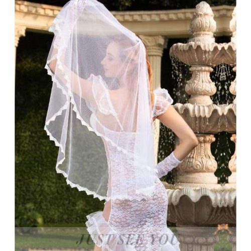 bride deluxe sexy lingerie set fishtail wedding dress with veil for woman sl10 underwear clothing best love sex doll 166