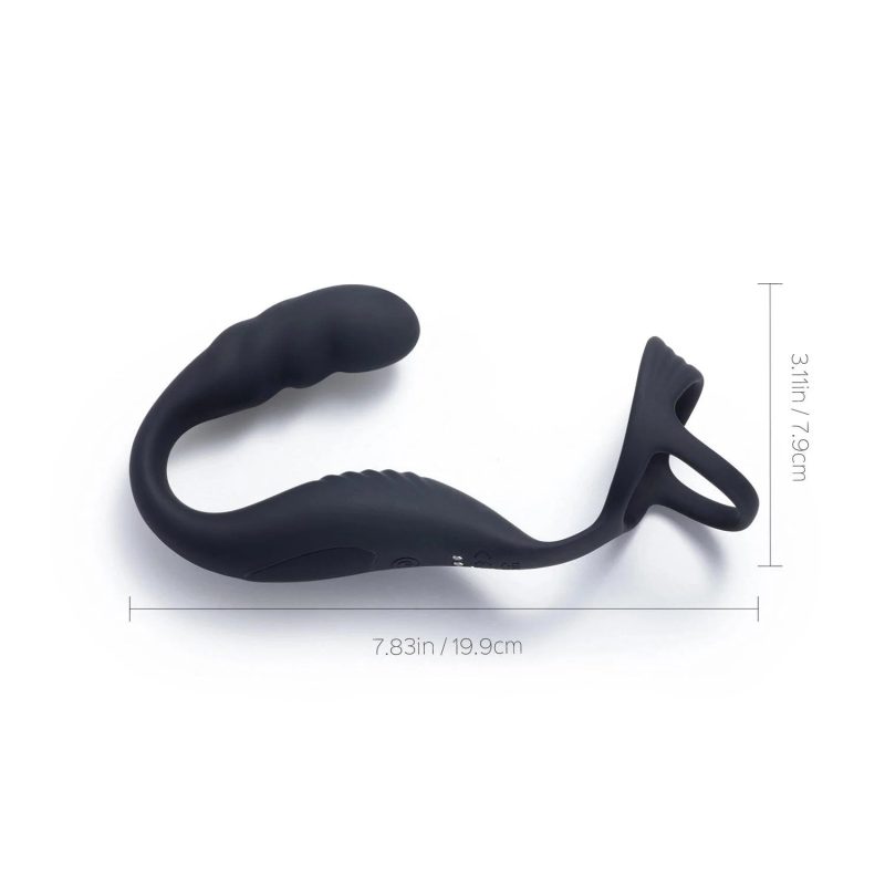 caspion double cock ring remote control vibrating perineum prostate massager honey play box official 4