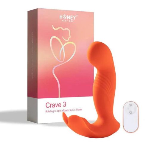 crave 3 g spot vibrator with rotating massage head and clit tickler honey play box official 7