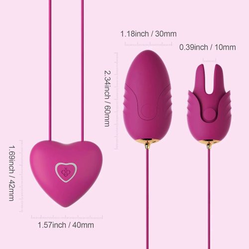 cupid app controlled vibrating nipple clamps and dual egg vibrators honey play box official 6