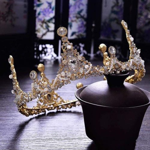 elf queen crownnecklaceearings handmade baroque simulated diamond bridal headpiece cosplay costume halloween sexy clothing for woman best love sex doll 149