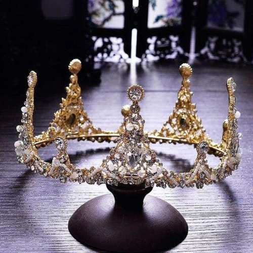 elf queen crownnecklaceearings handmade baroque simulated diamond bridal headpiece cosplay costume halloween sexy clothing for woman best love sex doll 158