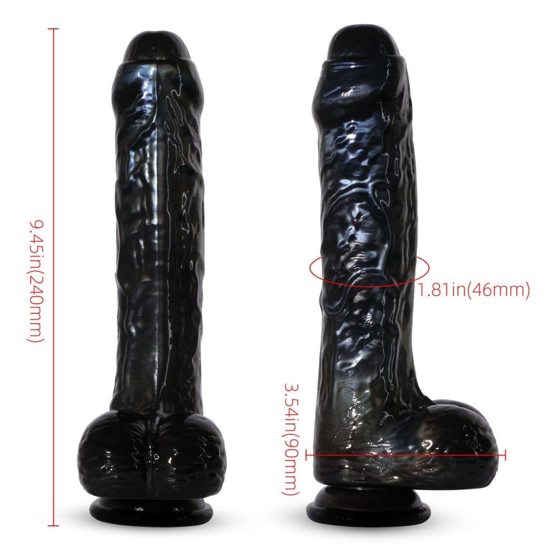 ezra realistic black dildos sex with suction cup 7 inch honey play box official 2