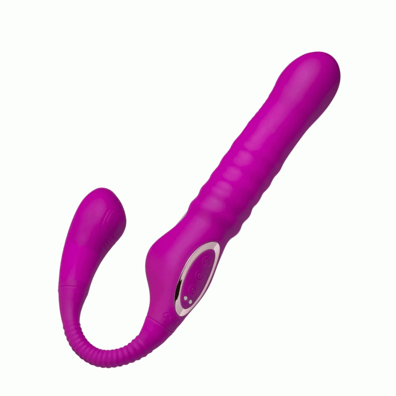 hazel strapless strap on thrusting dildo g spot vibrator tapping clit stimulator honey play box official 1