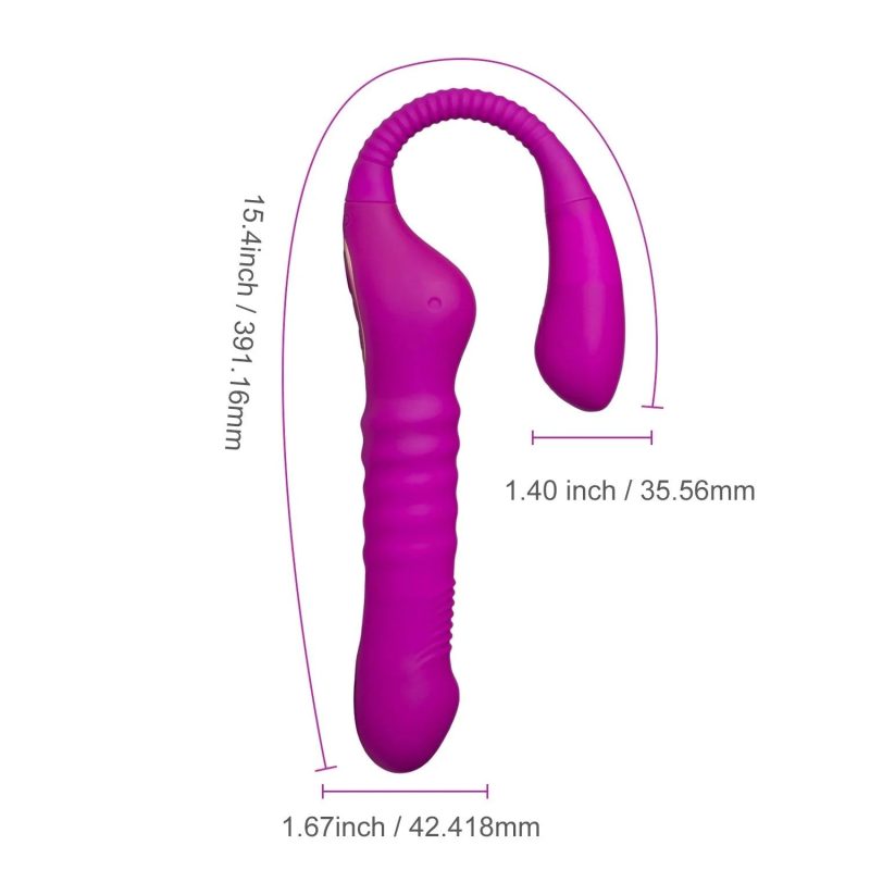 hazel strapless strap on thrusting dildo g spot vibrator tapping clit stimulator honey play box official 6