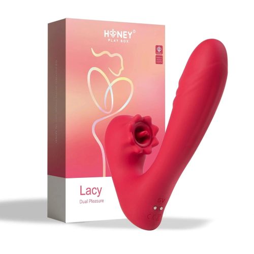 lacy g spot vibrator with clit licking tongue honey play box official 6