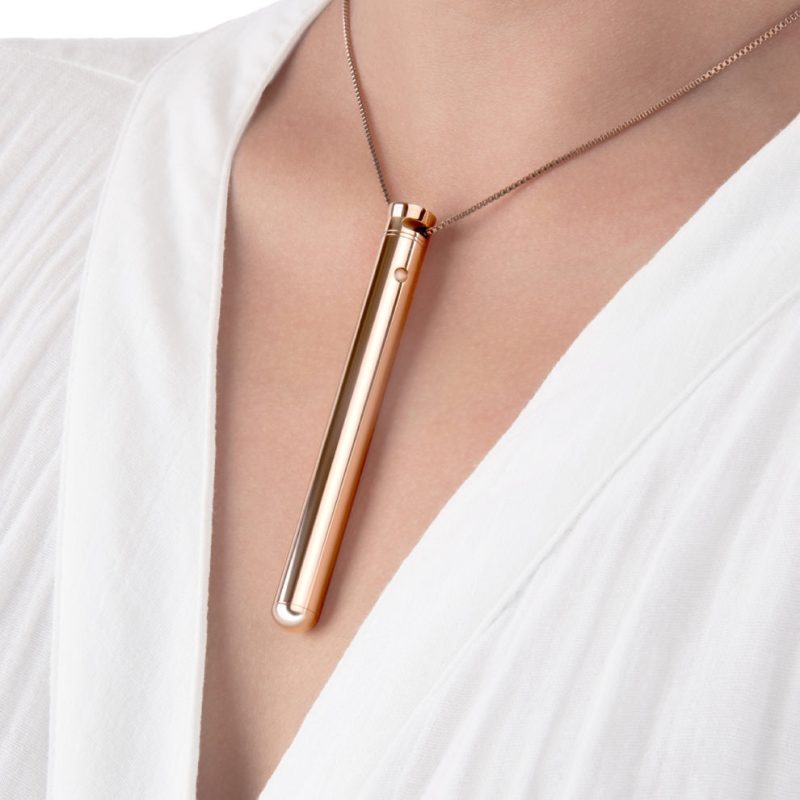 le wand necklace vibe rechargeable vibrator chain necklace rose gold 04 1