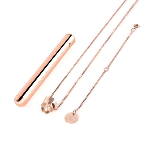 le wand necklace vibe rechargeable vibrator chain necklace rose gold 06 1