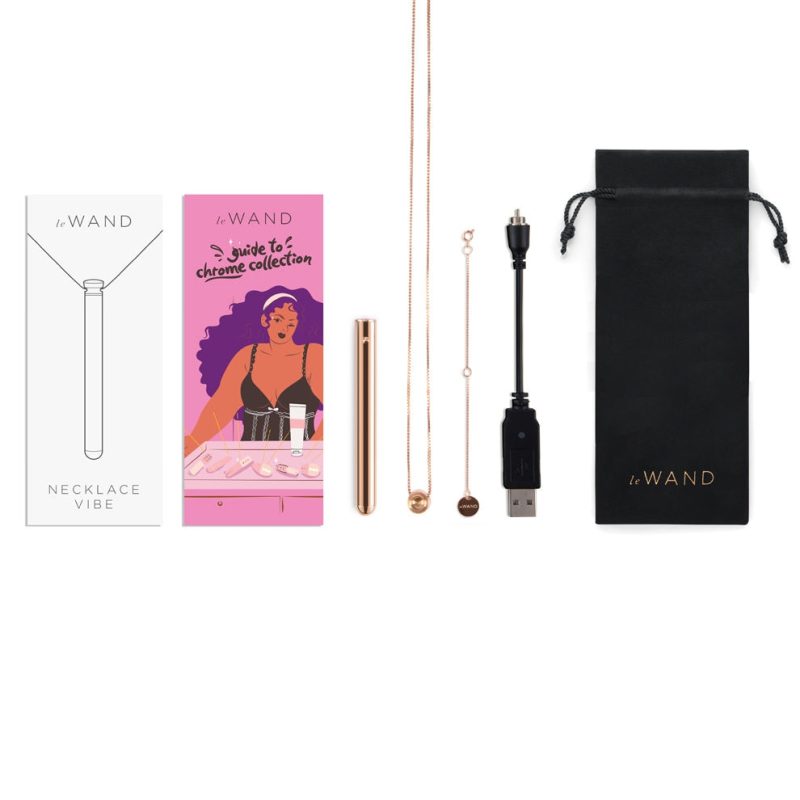 le wand necklace vibe rechargeable vibrator chain necklace rose gold 07 1